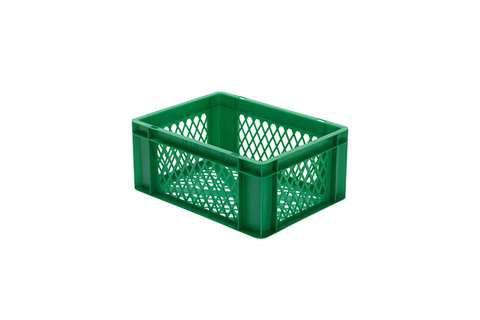 EN Stacking bin Rainbow 15l - 400x300x175mm - perforated sides and bottom