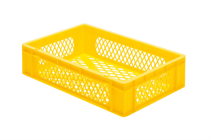 EN-Stapelbehälter Rainbow 26l - 600x400x145mm - Wände und Boden perforiert 