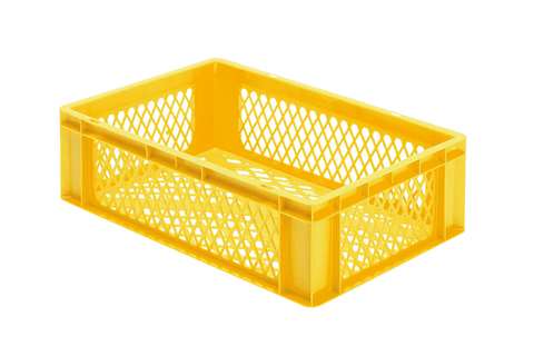 EN Stacking bin Rainbow 33l - 600x400x175mm - perforated sides and bottom