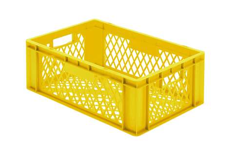 EN Stacking bin Rainbow 40l - 600x400x210mm - perforated sides and bottom