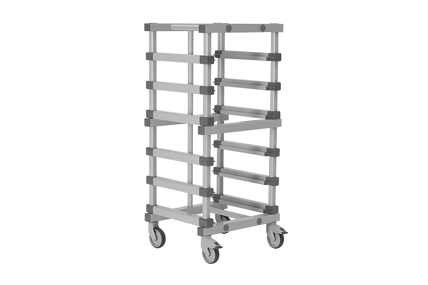 EN-Wagen - 540x660x1370mm - 6 Ebenen mit 120mm Abstand 