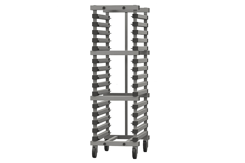 EN trolley - 540x660x1830mm  - 15 levels with 70mm spacing 