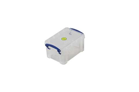 Transparent box 0,70l stackable on included lid - 155x100x80mm