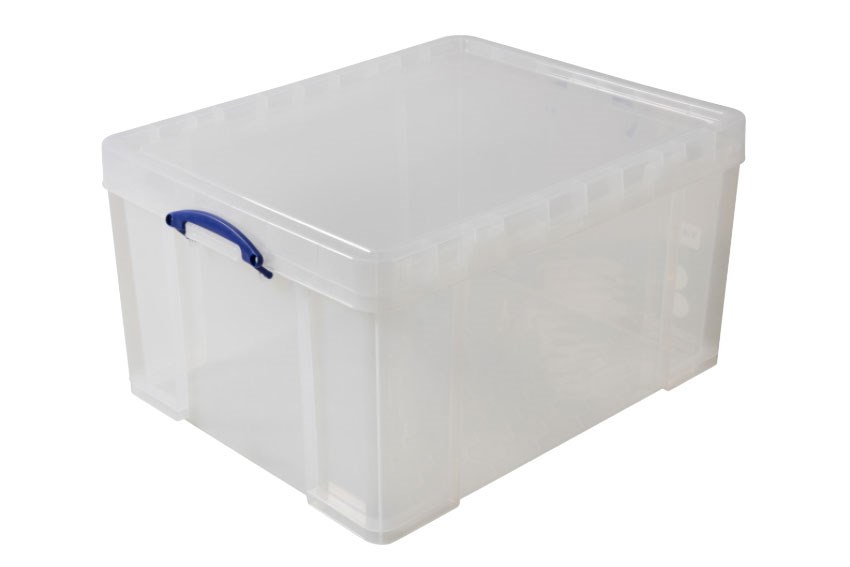 Transparente Stapelbox 145l Stapelbar auf mitgeliefertem Deckel - 810x620x430mm 