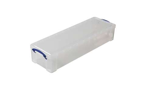 Transparente Stapelbox 22l Stapelbar auf mitgeliefertem Deckel - 800x255x155mm