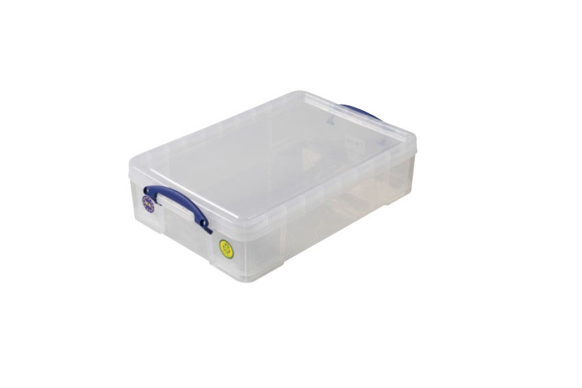 Transparent box 24,5l stackable on included lid - 600x400x155mm 