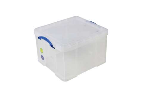 Transparent box 42l stackable on included lid - 520x440x310mm