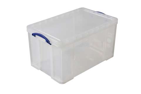 Transparent box 84l stackable on included lid - 710x440x380mm