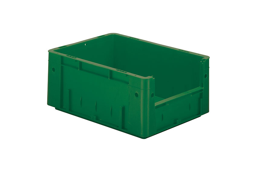 Euronorm 400x300x175 - Front. Eingriff - 15l - Boden und Wände geschlossen 