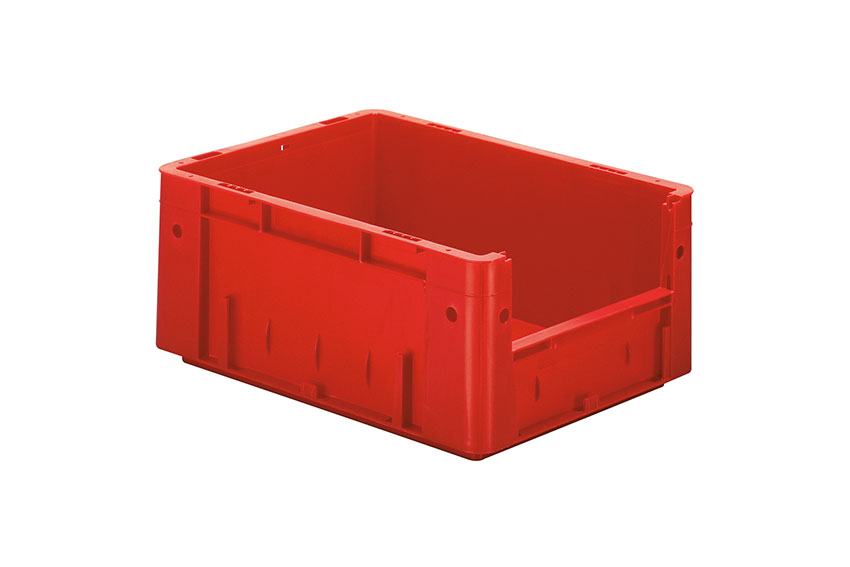 Euronorm 400x300x175 - Front. Eingriff - 15l - Boden und Wände geschlossen 