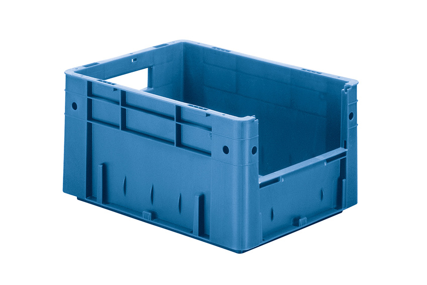 Euronorm 400x300x210mm - Front. Eingriff - 18l - Boden und Wände geschlossen 