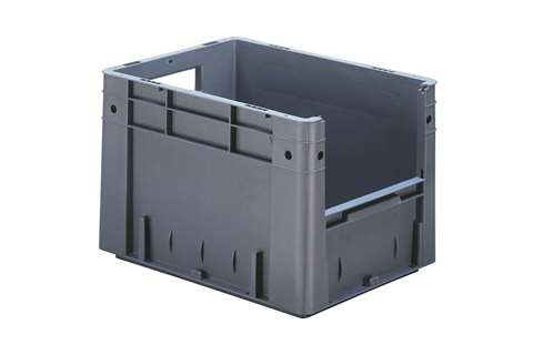 Euronorm 400x300x270 - Front. Eingriff - 24l - Boden und Wände geschlossen
