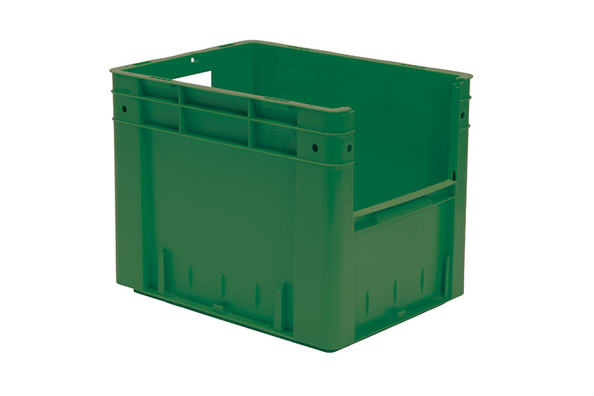 Euronorm 400x300x320 - Front. Eingriff - 29l - Boden und Wände geschlossen 