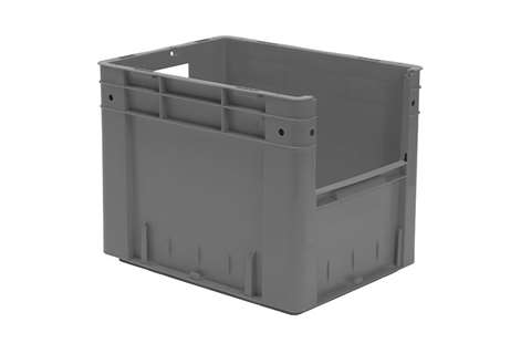 Euronorm 400x300x320 - Front. Eingriff - 29l - Boden und Wände geschlossen