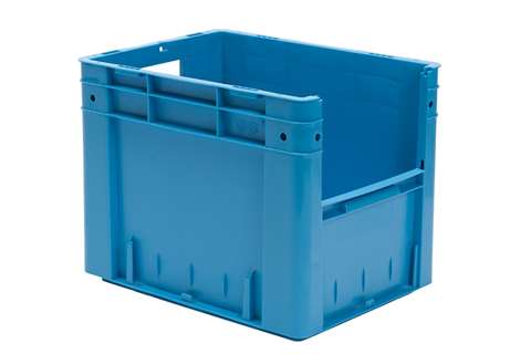 Euronorm 400x300x320 - Front. Eingriff - 29l - Boden und Wände geschlossen