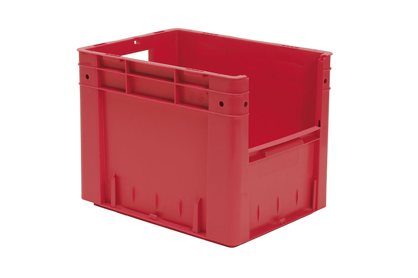 Euronorm 400x300x320 - Front. Eingriff - 29l - Boden und Wände geschlossen 