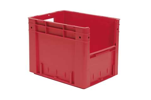 Euronorm 400x300x320 - Front. Eingriff - 29l - Boden und Wände geschlossen