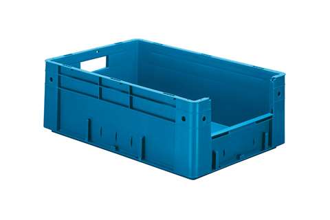 Euronorm 600x400x210 - Front. Eingriff - 39l - Boden und Wände geschlossen