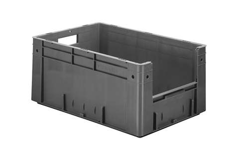 Euronorm 600x400x270 - Front. Eingriff - 51l - Boden und Wände geschlossen