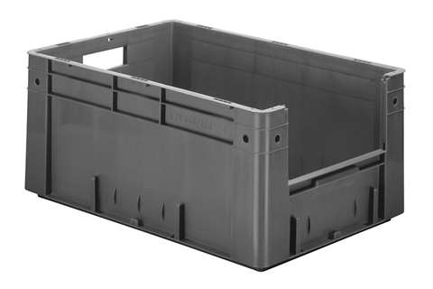 Euronorm 600x400x270 - Front. Eingriff - 51l - Boden und Wände geschlossen