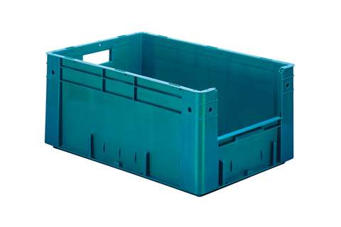 Euronorm 600x400x270 - Front. Eingriff - 51l - Boden und Wände geschlossen