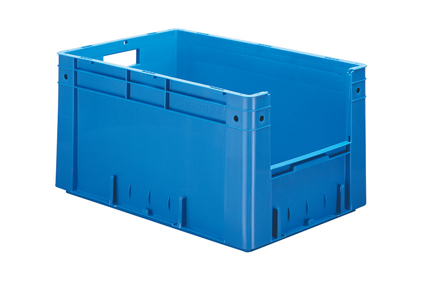 Euronorm 600x400x320 - Front. Eingriff - 61l - Boden und Wände geschlossen 