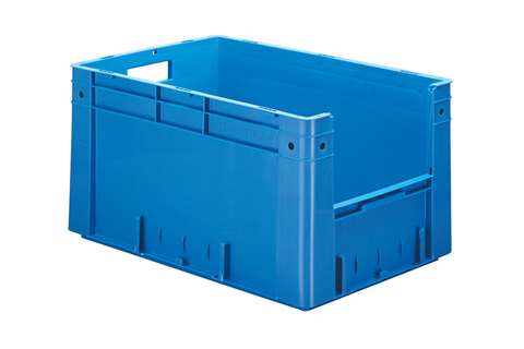 Euronorm 600x400x320 - Front. Eingriff - 61l - Boden und Wände geschlossen