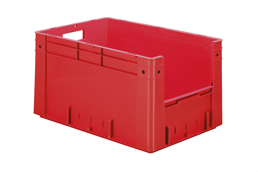 Euronorm 600x400x320 - Front. Eingriff - 61l - Boden und Wände geschlossen 