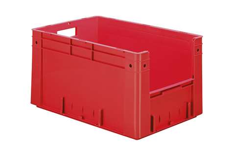 Euronorm 600x400x320 - Front. Eingriff - 61l - Boden und Wände geschlossen