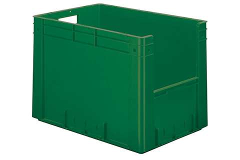 Euronorm 600x400x420 - Front. Eingriff - 81l - Boden und Wände geschlossen