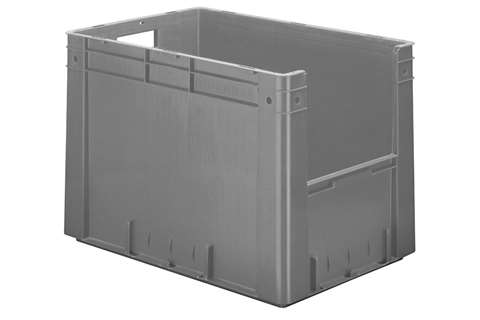 Euronorm 600x400x420 - Front. Eingriff - 81l - Boden und Wände geschlossen