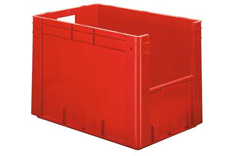 Euronorm 600x400x420 - Front. Eingriff - 81l - Boden und Wände geschlossen