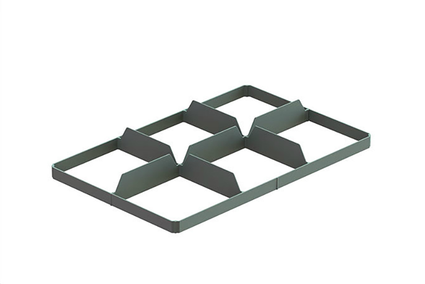 EN Separator - 2x3 Fächer (Unten) - max ø Glas: 177mm 