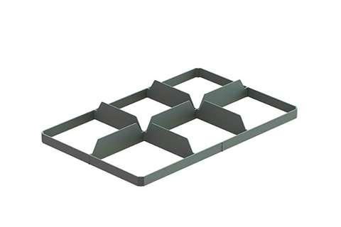 EN Separator - 2x3 compartments (below) - max ø glass: 177mm