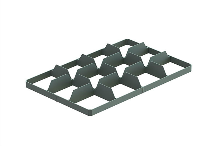 EN Separator - 3x4 compartments (below) - max ø glass: 116mm 