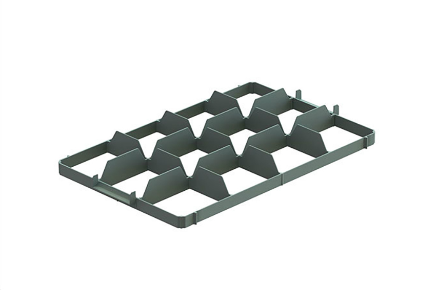 EN Separator - 3x4 Fächer (Oben) - max ø Glas: 116mm 