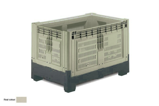 Smartbox 1200x800x805mm - perforiert - mit 2 Kufen - 565l 