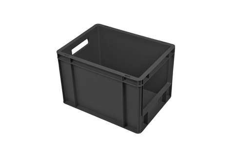 Euronorm picking container - frontal opening - reinforced bottom - regenerate - 400x300x275mm