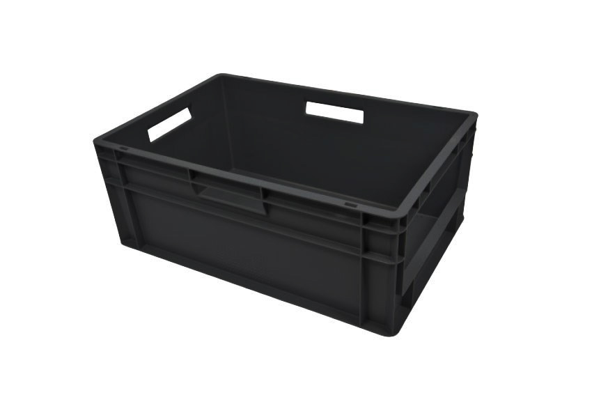 Euronorm Kommissionierbehälter - Frontalem Öffnung - Verstärkter Boden - Regeneriert - 600x400x240mm 