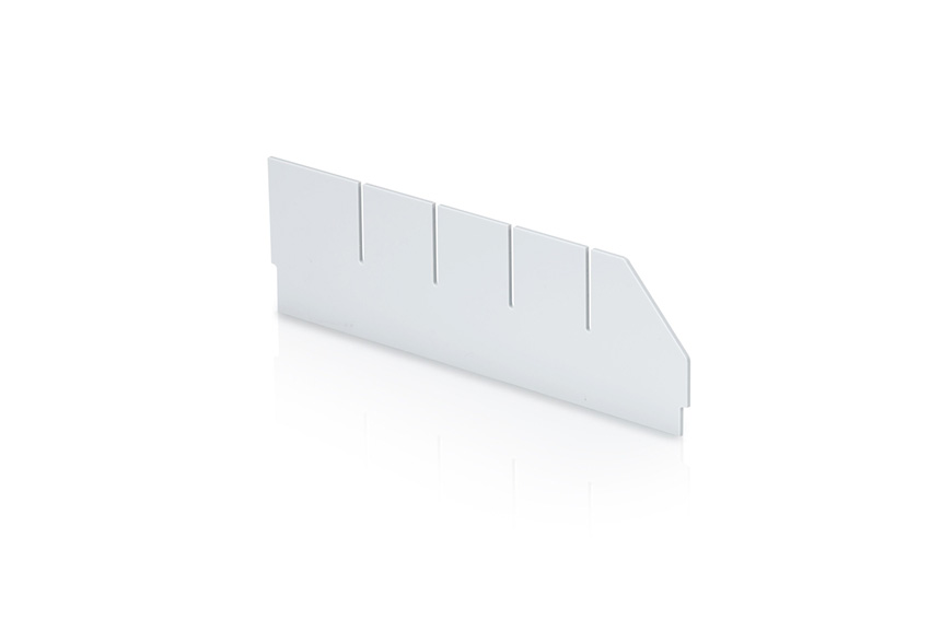 Longitudinal divider with cut-outs shelf tray Blue Box - 300x90mm 