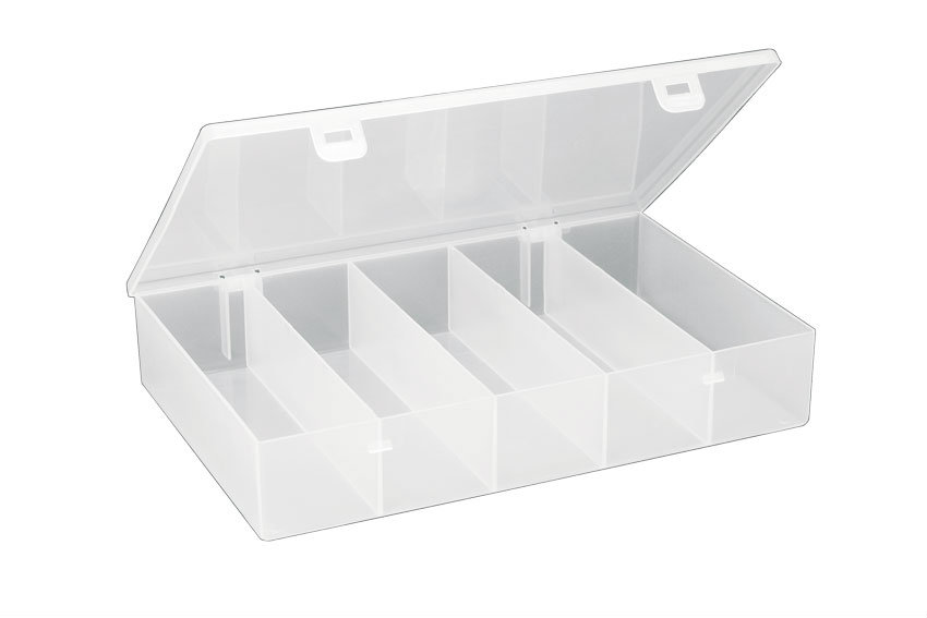 Organiser Storage 5000 with 5 fixed compartments - 268x188x50mm 
