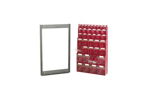 Wandeinbaurahmen für Kippbehältermodules Ohne Kippbehältermodules - 610x40x1000mm