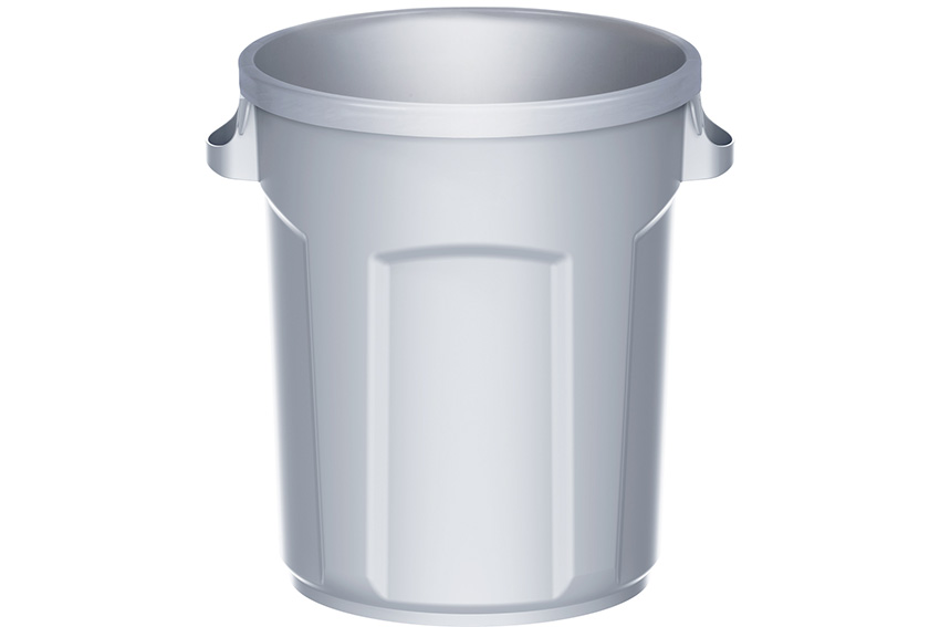 Round waste bin 80l - Ø490x580mm - excl. lid 