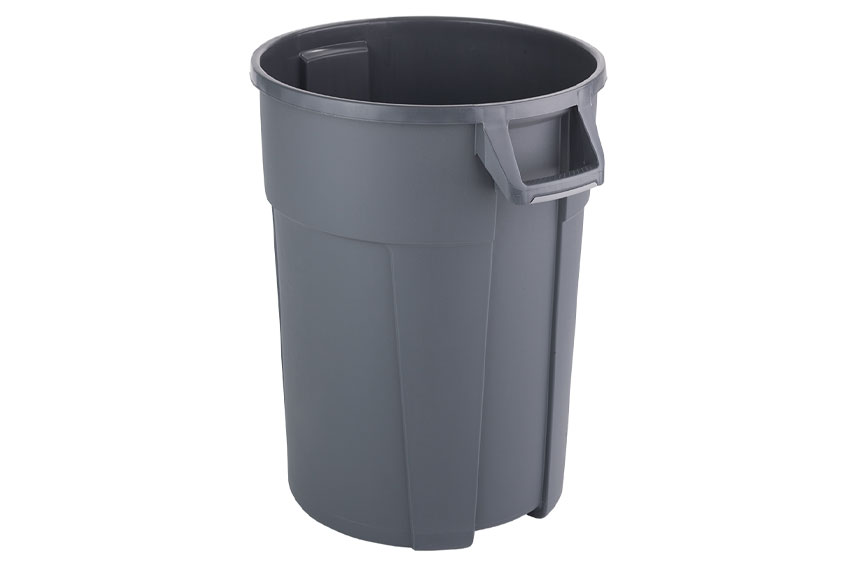 Round waste bin 120l - ø650x710mm - without lid 