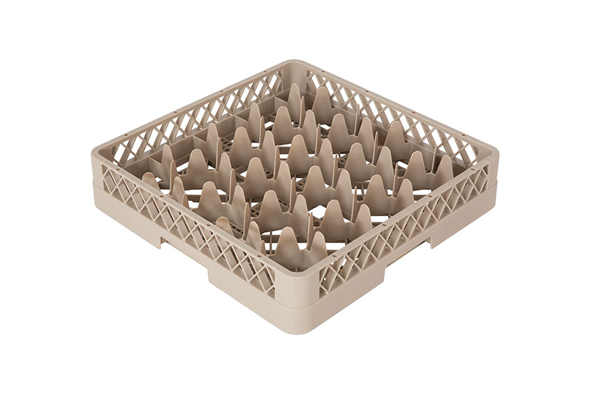 Gläserkörbe 20 Fächer - 500x500x100 mm - Rack-Max - Ø Glas: 90-100mm 