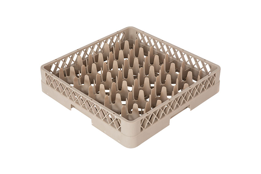 Glass rack 30 compartments - 500x500x100mm - Rack-Max - Ø glass: 75-81mm 