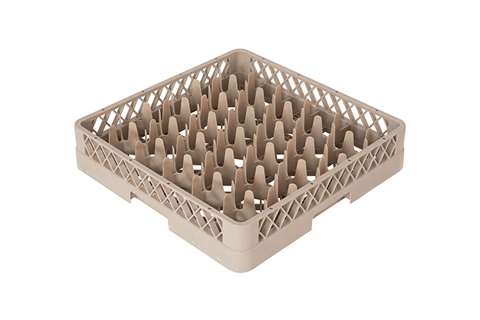 Glass rack 30 compartments - 500x500x100mm - Rack-Max - Ø glass: 75-81mm