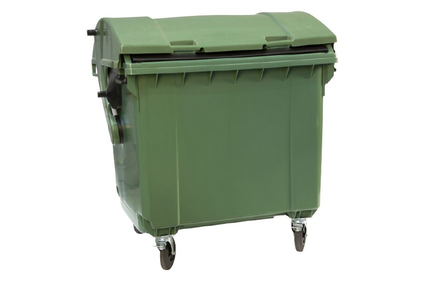 Maxi-container on 4 casters - 1100 l - coloured 