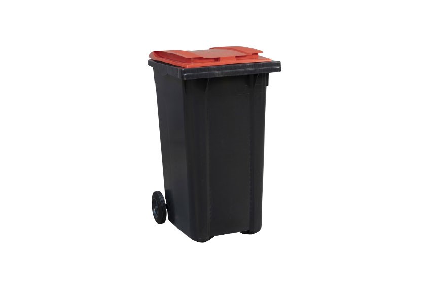 Container on wheels - 240l - with colored lid 