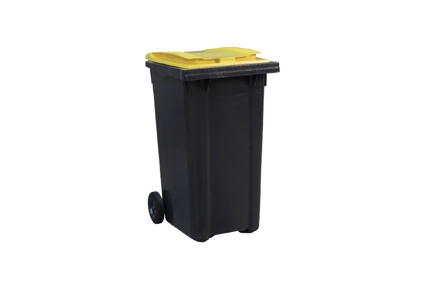 Container on wheels - 240l - with colored lid 
